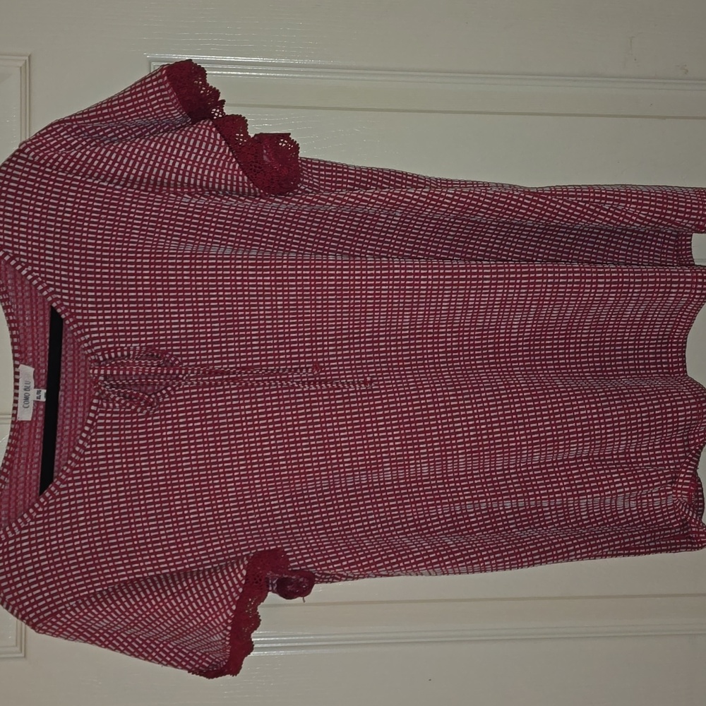 Women's Red‎ Gingham Top